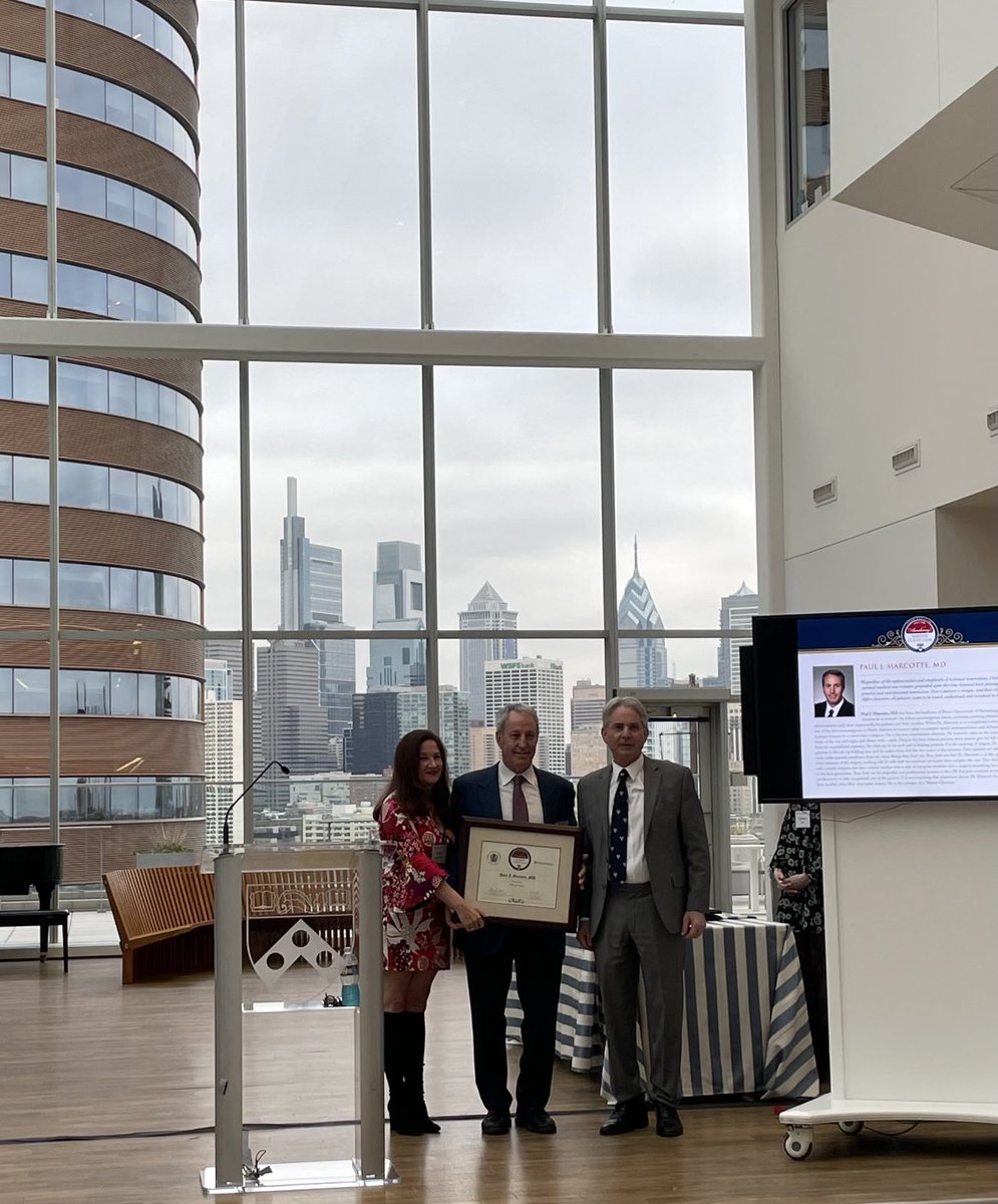 Proud to be in the audience to witness my ⁦@PennNSG⁩ partner Paul Marcotte being inducted into the ⁦@PennMedicine⁩ Academy of Master Clinicians. This high honor is well deserved, as Paul is without a doubt a Master Clinician - his many patients know this very well.