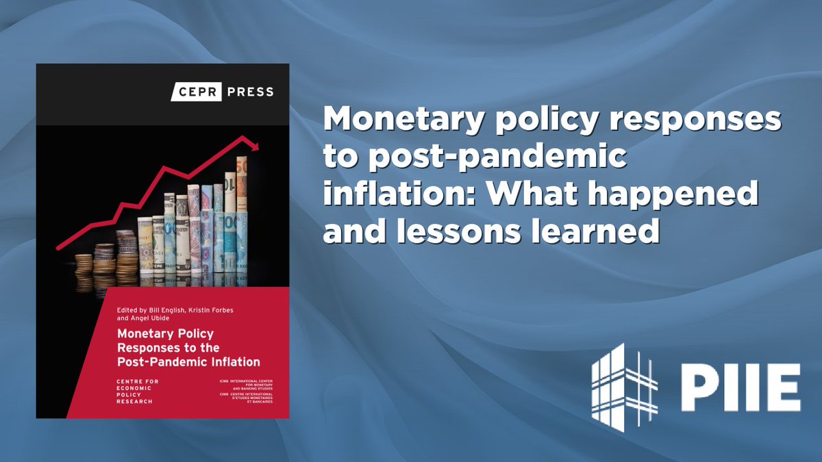 NOW: @AngelUbide discusses @cepr_org's new book Monetary Policy Responses to the Post-Pandemic Inflation, exploring how central banks across the globe responded to these challenges, followed by panel discussion with experts. Watch: piie.com/events/2024/mo…