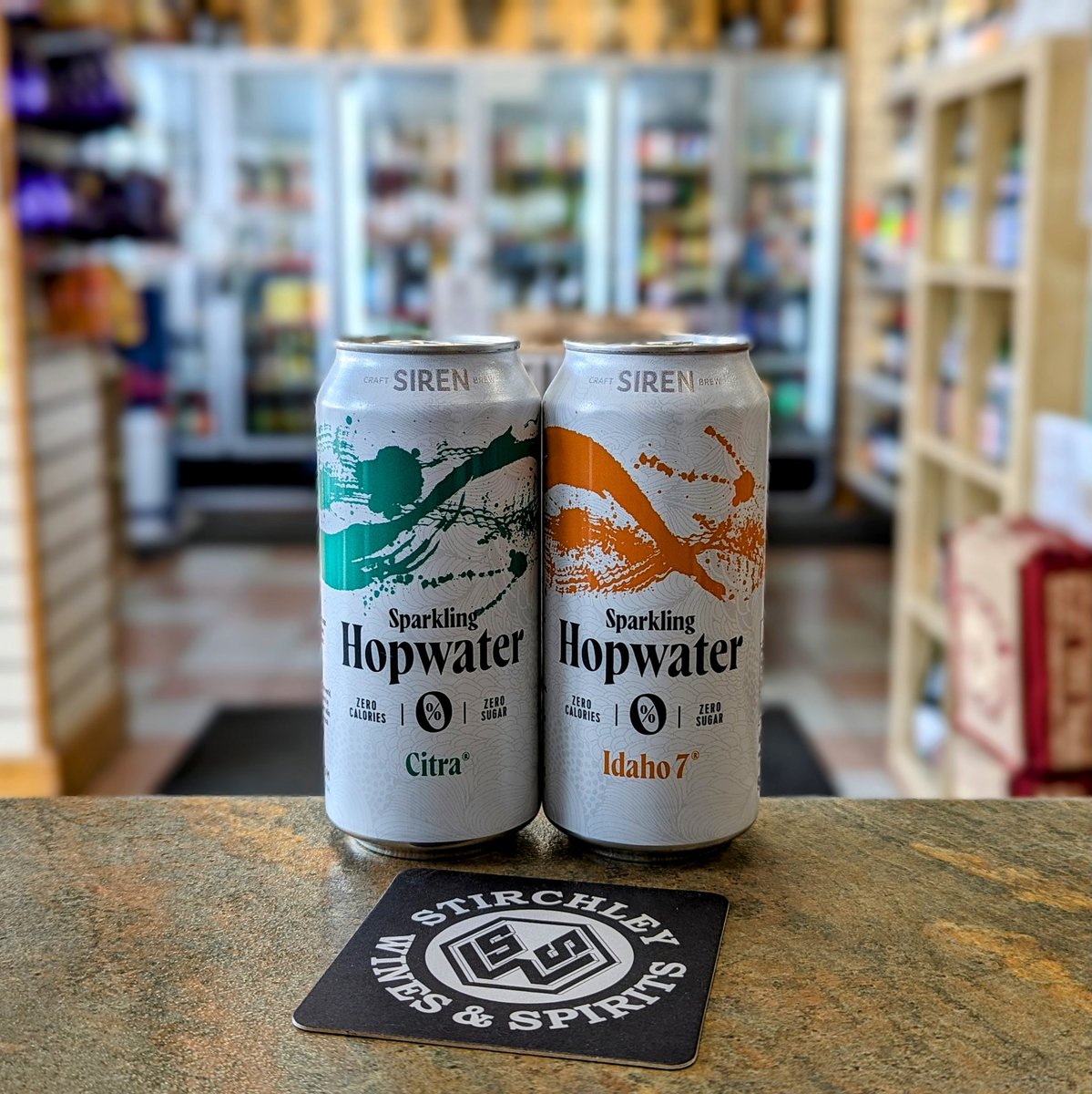 A new addition to our range of low and no alcohol options, from <a href="/SirenCraftBrew/">Siren Craft Brew</a> we present...

🍺 Sparkling Hopwater - Citra 
🍺 Sparkling Hopwater - Idaho 7

Zero Calories | 0% | Zero Sugar

#VivaStirchley #VivaBrum #ShopIndependent #LowAndNoAlcohol