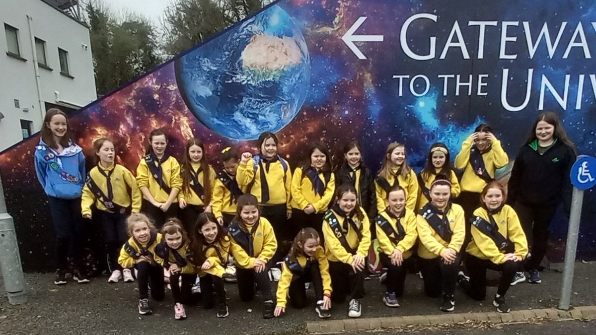 Our Ballybay Brownie Guides had a stellar time at Armagh Planetarium, working hard on activities for their Space Badge🚀🌌#GivingGirlsConfidence #GirlGuides #GirlGuidesIreland #IrishGirlGuides