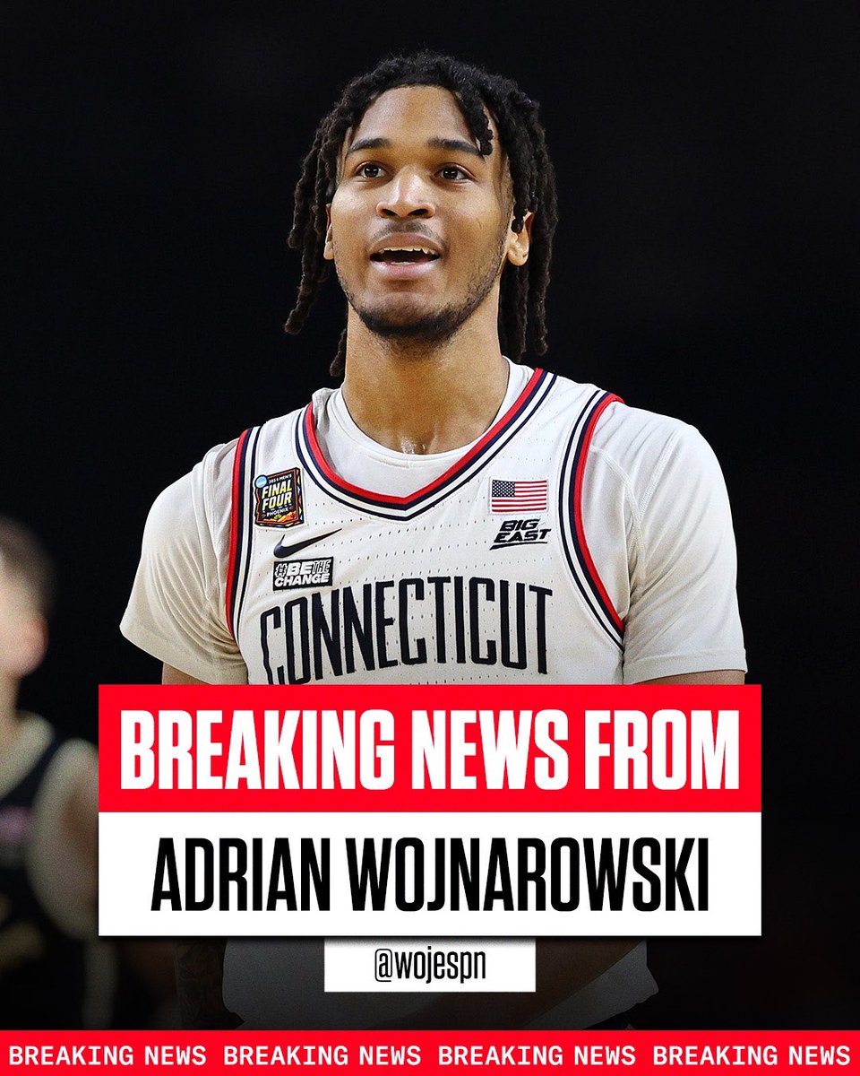 After playing an immense part in a national title run, Connecticut freshman G Stephon Castle is entering the 2024 NBA Draft, he tells ESPN. Castle has selected agents Joe Smith and Thad Foucher of <a href="/wassbasketball/">BASKETBALL.TEAM</a> for his representation.