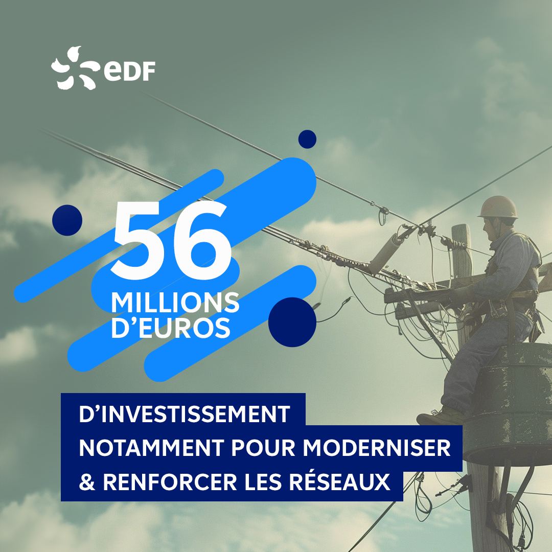 Bilan 2023 : des investissements historiques sur le réseau et pour la transition énergétique en #Martinique.