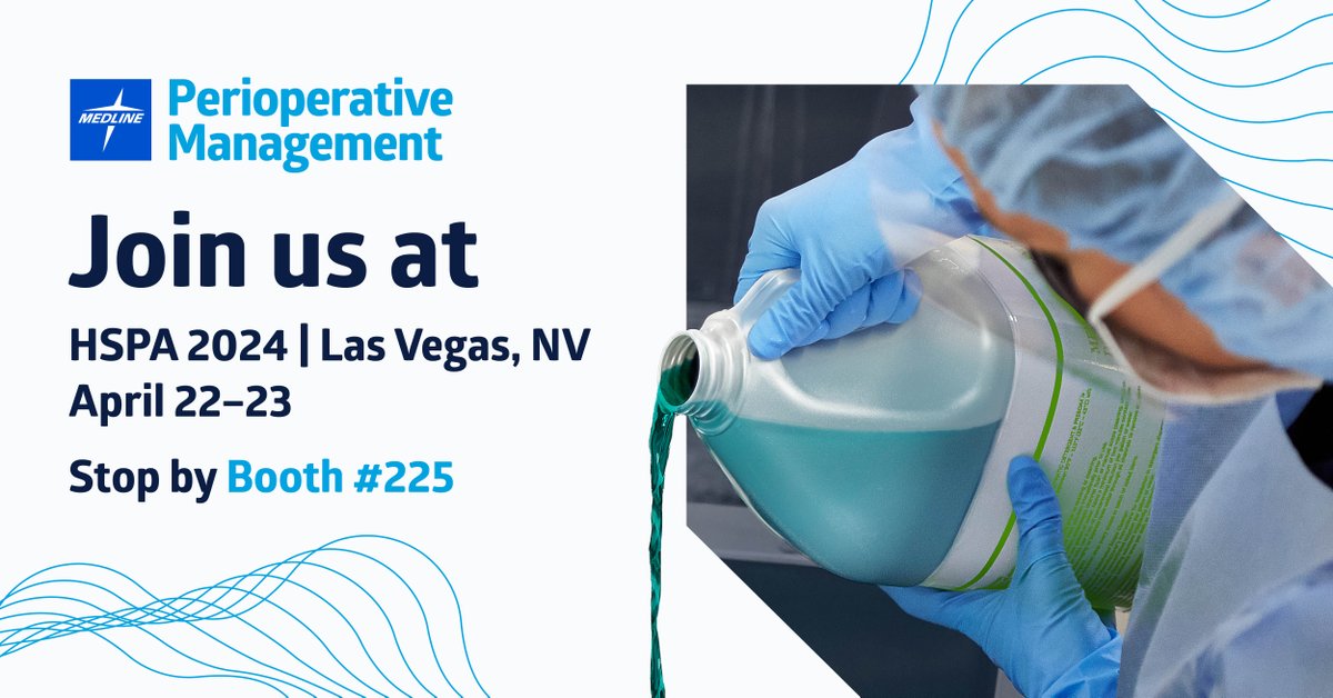 Stop by Medline's booth, #225, at HSPA to journey through the lifecycle of an instrument. Learn more about our extensive SPD offering from decontamination, containers, sterilization wrap and instruments.