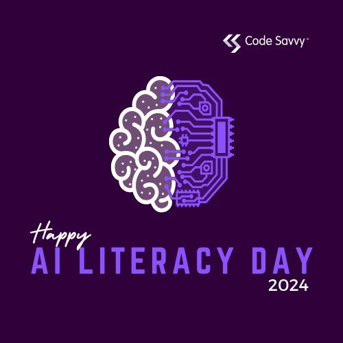 Happy #AILiteracyDay! We hope that you will take some time today to learn a little more about all of the ways our community of innovative #educators and #mentors are teaching the basics of #AI to students of all ages! buff.ly/448FCCk #CodeSavvyMN #MNTech #AIforAll