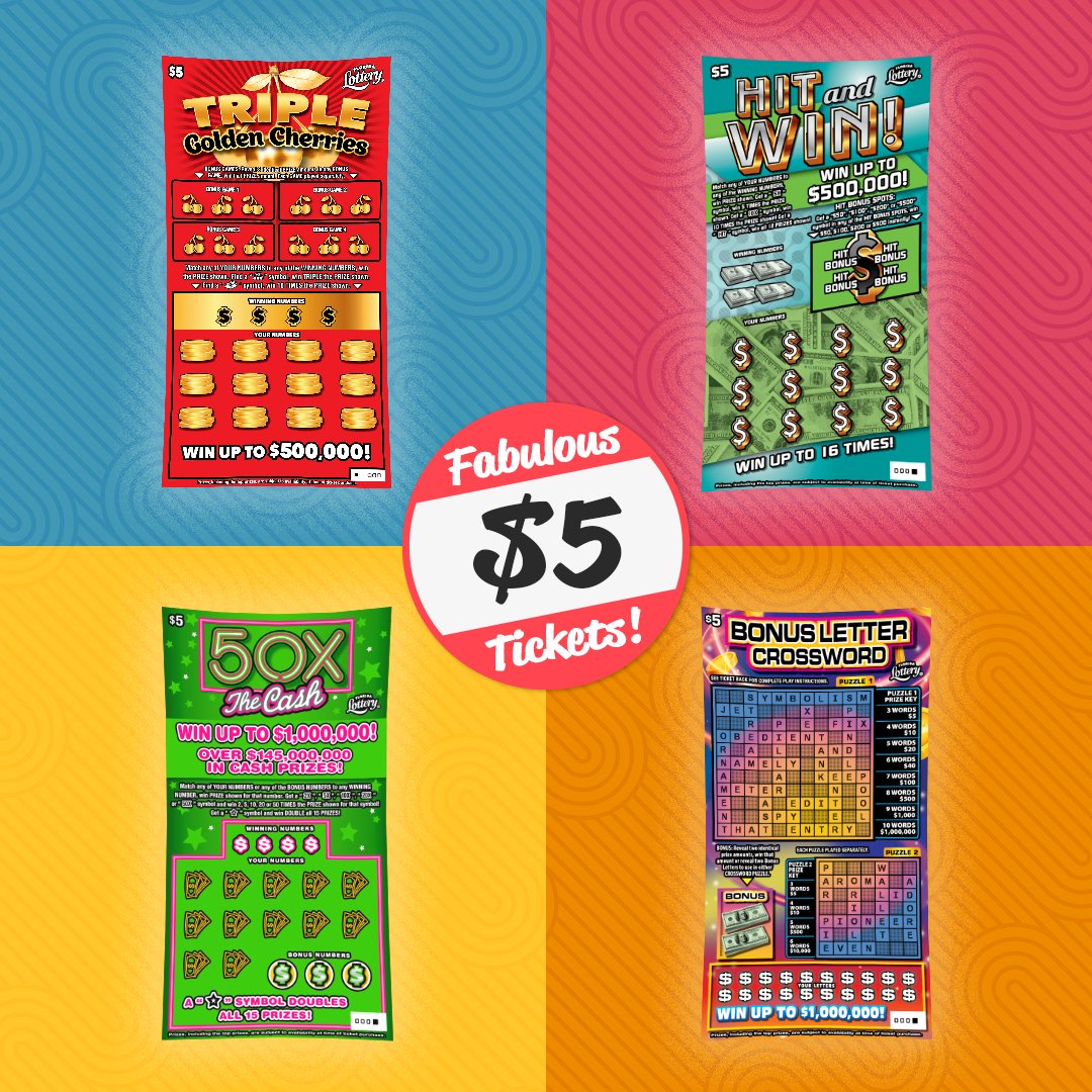 Good things come in small packages, including our $5 Scratch-Offs! 🎉💰 𝙷𝚊𝚟𝚎 𝚢𝚘𝚞 𝚝𝚛𝚒𝚎𝚍 𝚊𝚗𝚢 𝚘𝚏 𝚝𝚑𝚎𝚜𝚎 𝚐𝚊𝚖𝚎𝚜? #FloridaLottery #ScratchOffs