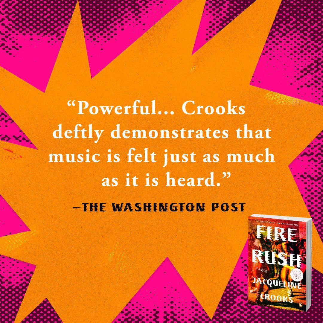 🤩❤️‍🔥 FIRE RUSH by Jacqueline Crooks (@Luidas) is officially available in paperback! ❤️‍🔥🤩 

A finalist for the Women's Prize and one of the best books of 2023, start reading this 'powerful' debut (@washingtonpost) now 👉 bit.ly/3mVuh7d