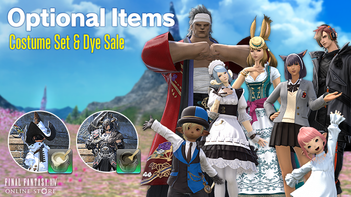 If you're looking for some new additions to your glamour collection at a discount, look no further! The #FFXIV Online Store will be hosting a limited-time sale on costume sets and dyes! 🛍️ sqex.to/ffxivstore