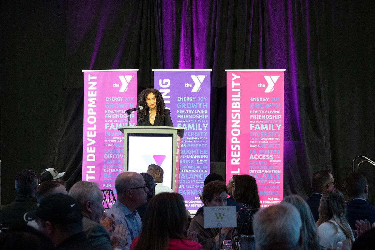 Cheryl Dickson, MD, MPH, associate dean for Health Equity at #WMed and Chair of the Board of @KzooYMCA, served as the host of last week's 2024 YMCA Community Breakfast. The Y received over $96,000 in gifts and pledges to support programs that address inequities in the community