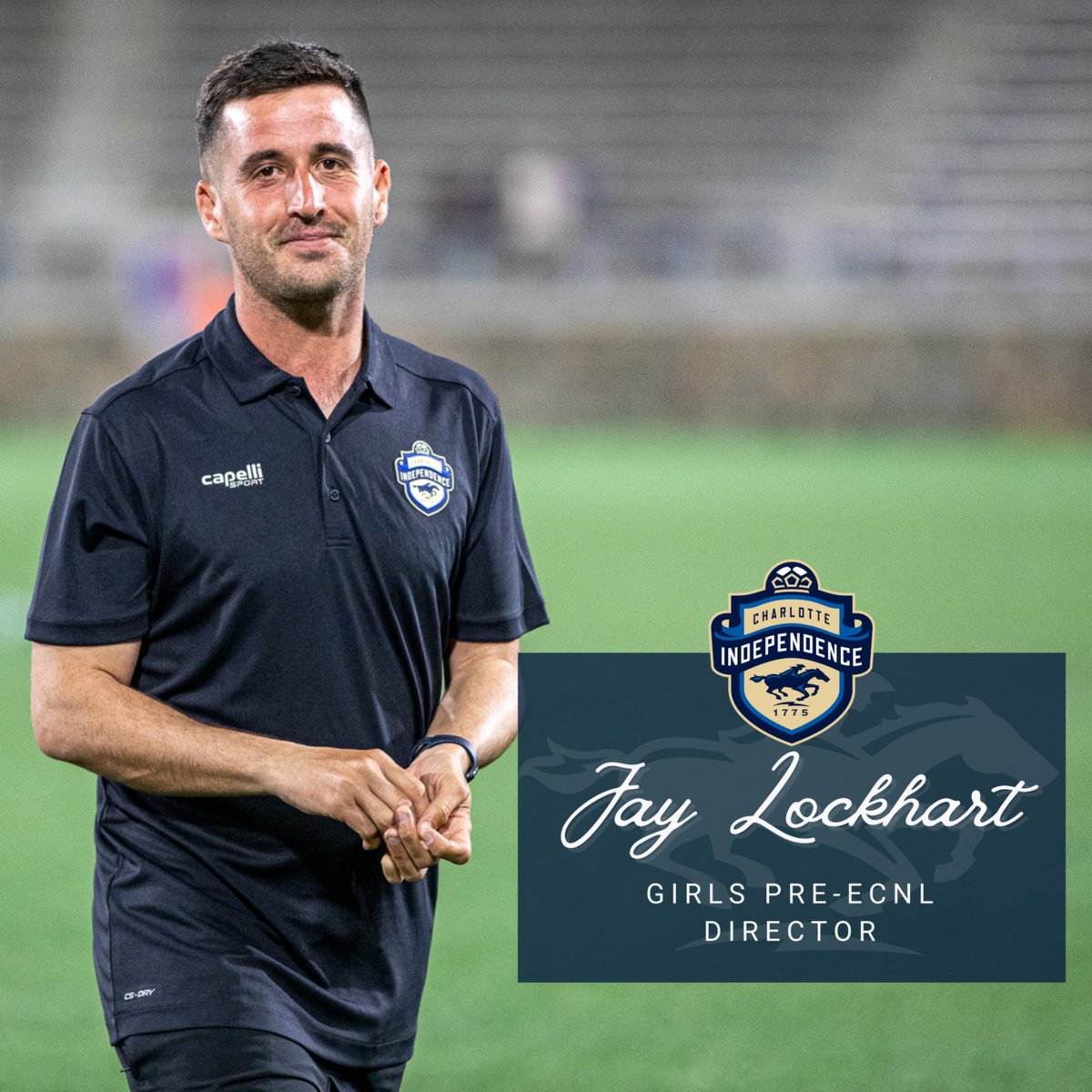 independence_sc's tweet photo. Congratulations to Jay Lockhart on being promoted to Girls Pre-ECNL Director ⚽️

"We are excited to have a driven and knowledgeable talent take the reins of our Girls Pre-ECNL Program."

Read Full Release 🔗 https://t.co/oVdMhD6rSy

#culturecounts #theindependenceway @ecnlgirls https://t.co/Ym1NsB6fOQ