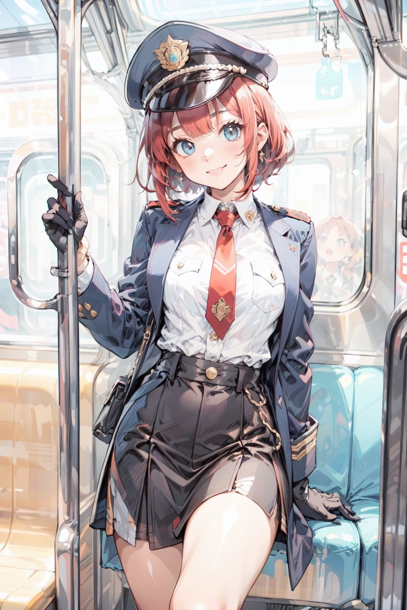 MelodyMocha0's tweet photo. Vintage Train Conductor
クラシックな駅員衣装
出発進行かわいいかわいい🥰
Train is departing!! Cutely!
👉Noteフォロー
👉See more on Patre○n 
画像にプロンプト有り Prompt in the pic #Mocha_prompt #TensorArt #ToxicEchoAct2 https://t.co/hAcht7bnCz