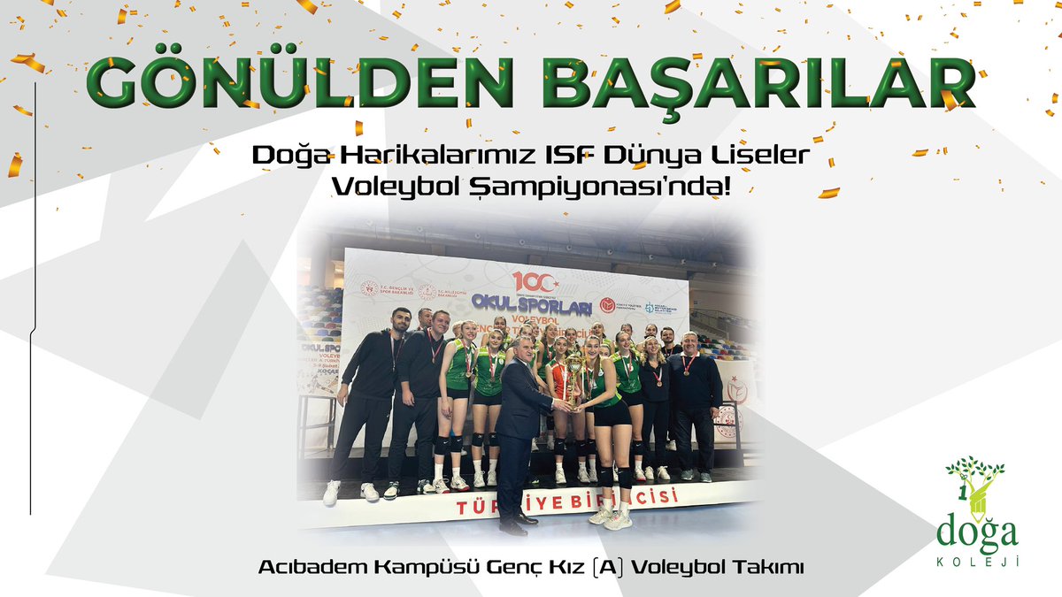 19-29 Nisan’da Sırbistan Belgrad’da yapılacak ISF Dünya Liseler Voleybol Şampiyonası’nda ülkemizi temsil edecek Acıbadem Kampüsü Genç Kız (A) Voleybol Takımı’mıza gönülden başarılar dileriz.