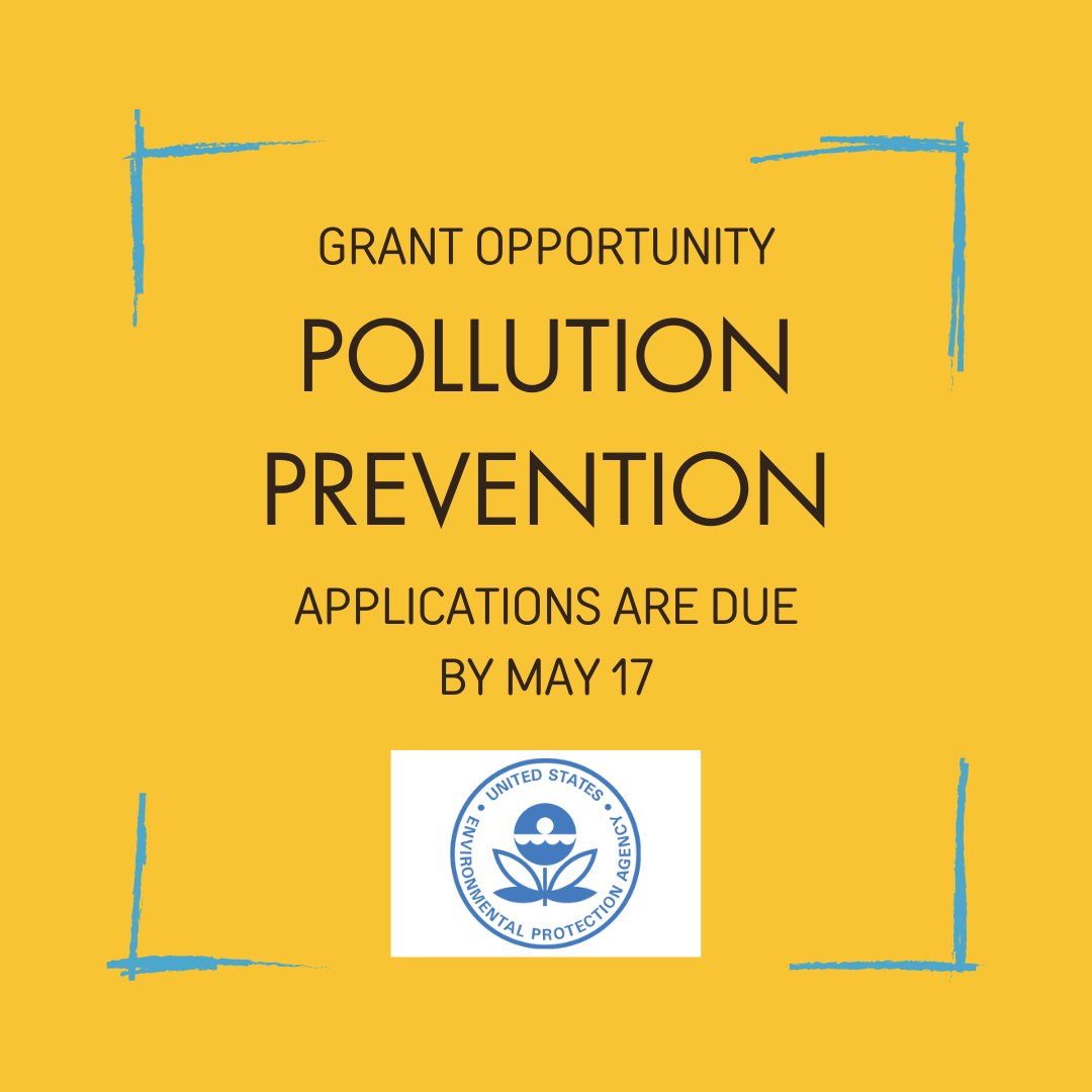 #FundraisingFriday Pollution Prevention (P2) grants fund state and tribal programs to provide technical assistance to businesses to help them learn about and adopt source reduction practices (also known as “pollution prevention” or “P2”). Apply here: epa.gov/p2/pollution-p…