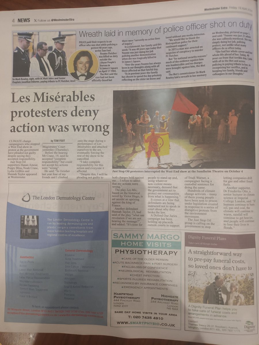 This is the best mainstream media coverage of the @JustStop_Oil 5 young people who took action to save all we love by rebelling at a show about Rebellion...can you find better coverage? #ProtectAllWeLove