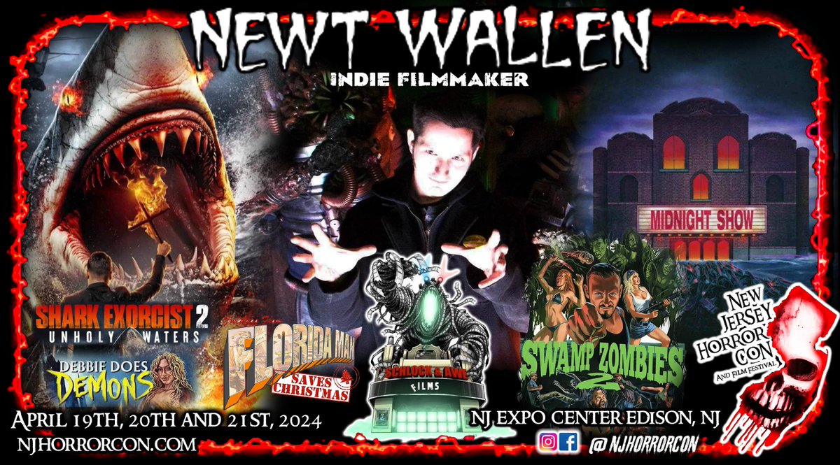 Today and Sunday I'll be appearing at @njhorrorcon in Edison NJ.