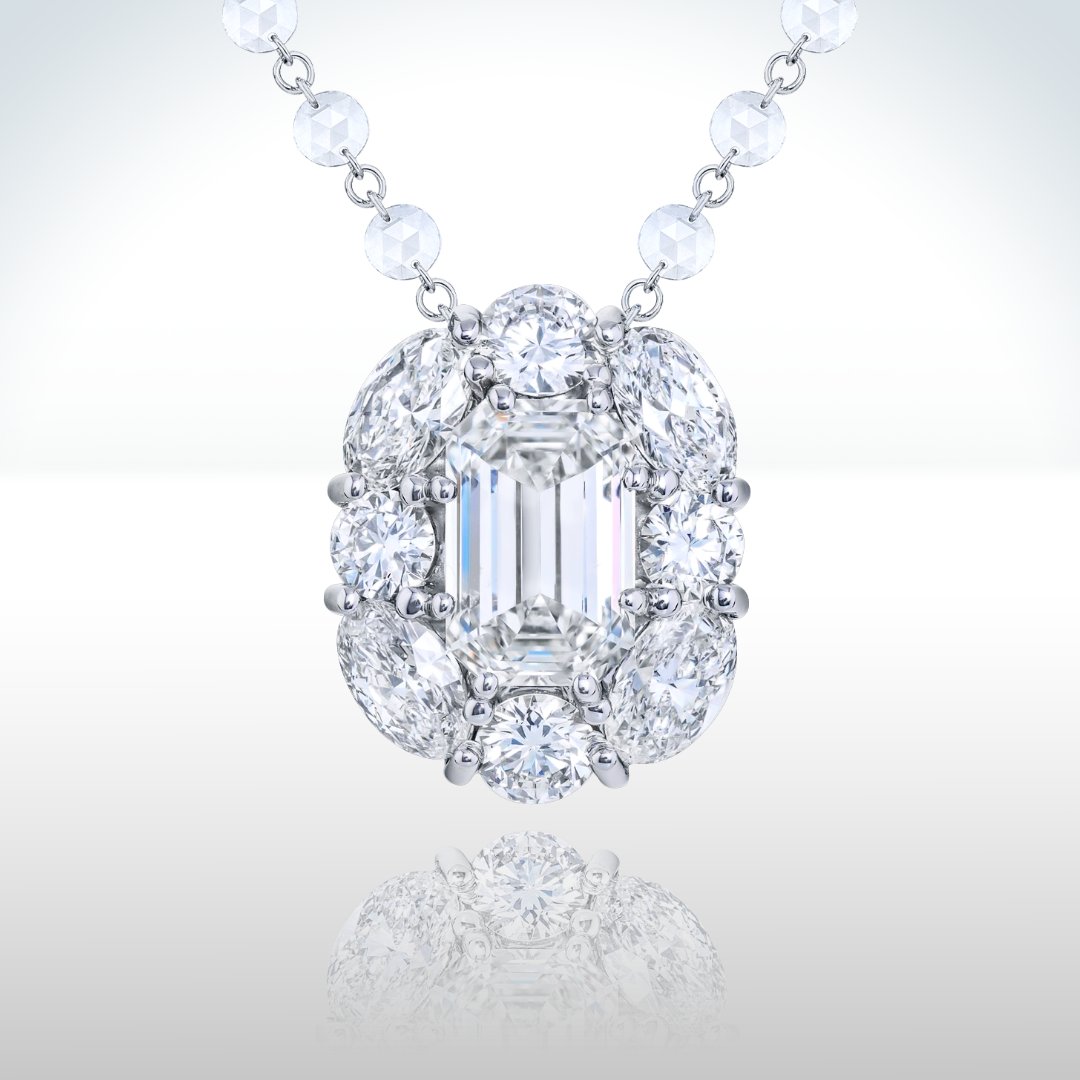 Discover your shimmer this spring! This magnificent pendant features a certified emerald-cut diamond encircled by oval and round diamonds. (Style 5861-011)
.
.
.
#jbstar #jewelsbystar #diamond #DazzlingBeauty #highendjewelry #luxurylifestyle #diamond #luxury #diamondpendant