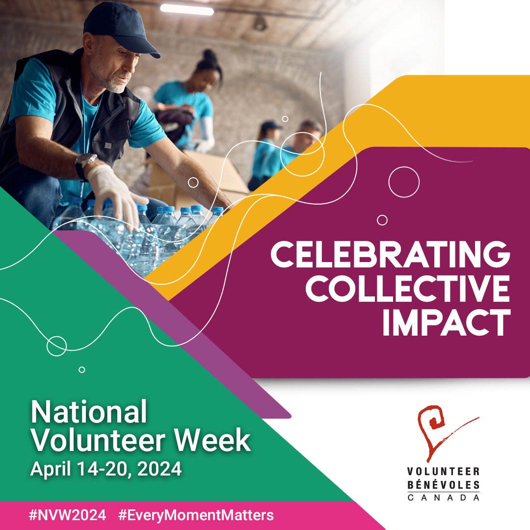 VolunteerCanada's tweet photo. By coming together during National Volunteer Week, we can contribute exponentially to our own quality of life, and the quality of life we all strive for. That’s why volunteers are fundamental to meeting this challenging moment. Now more than ever, Every Moment Matters! #NVW2024 https://t.co/RY3KEs2fYT