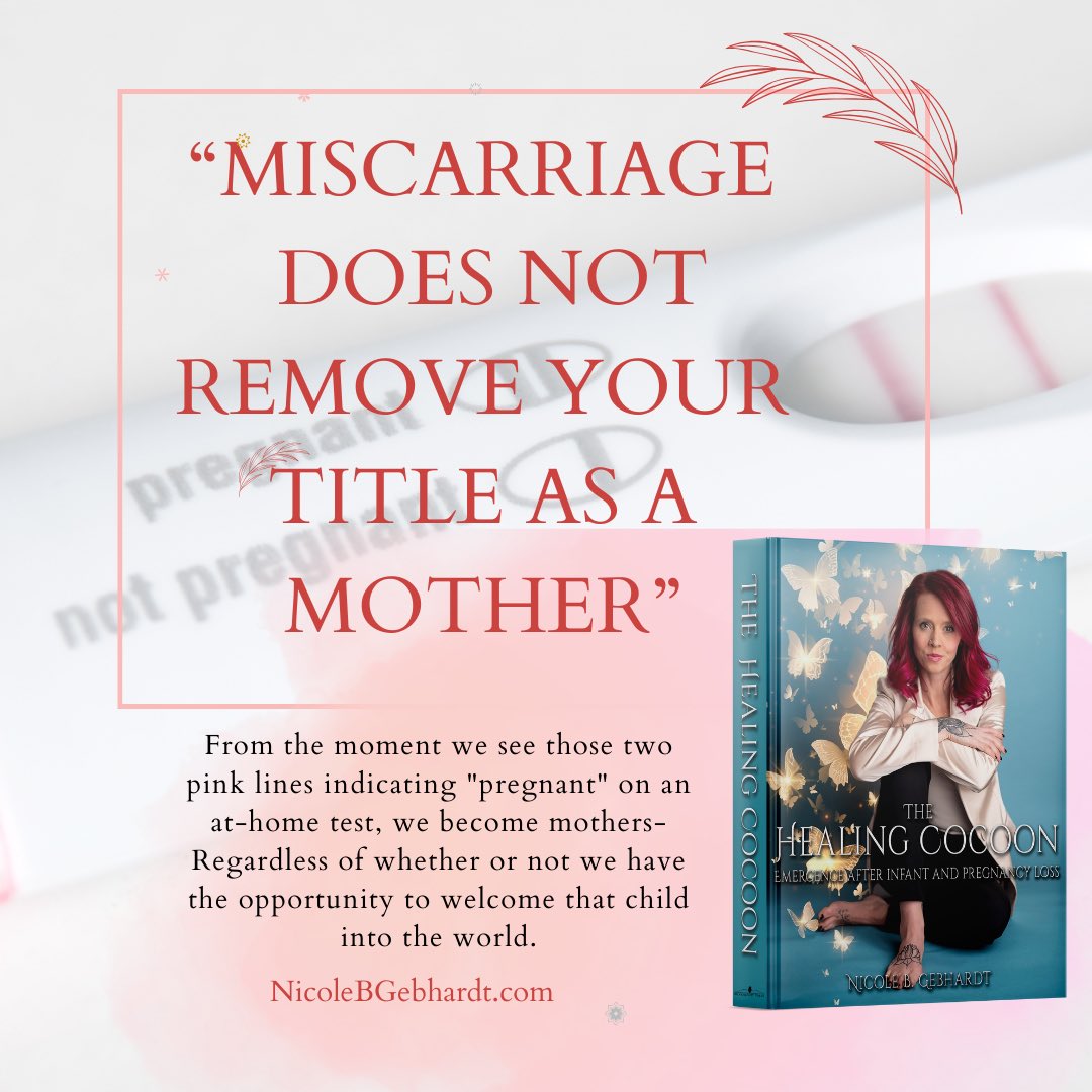 WorthyFemmeCEO's tweet photo. MISCARRIAGE DOES NOT
REMOVE YOUR TITLE AS A MOTHER.

From the moment we see those two pink lines indicating "pregnant" on an at-home test, we become mothers-Regardless of whether or not we have the opportunity to welcome that child into the world.

https://t.co/LKgNHg5Dbn https://t.co/cRWLQdCRIF