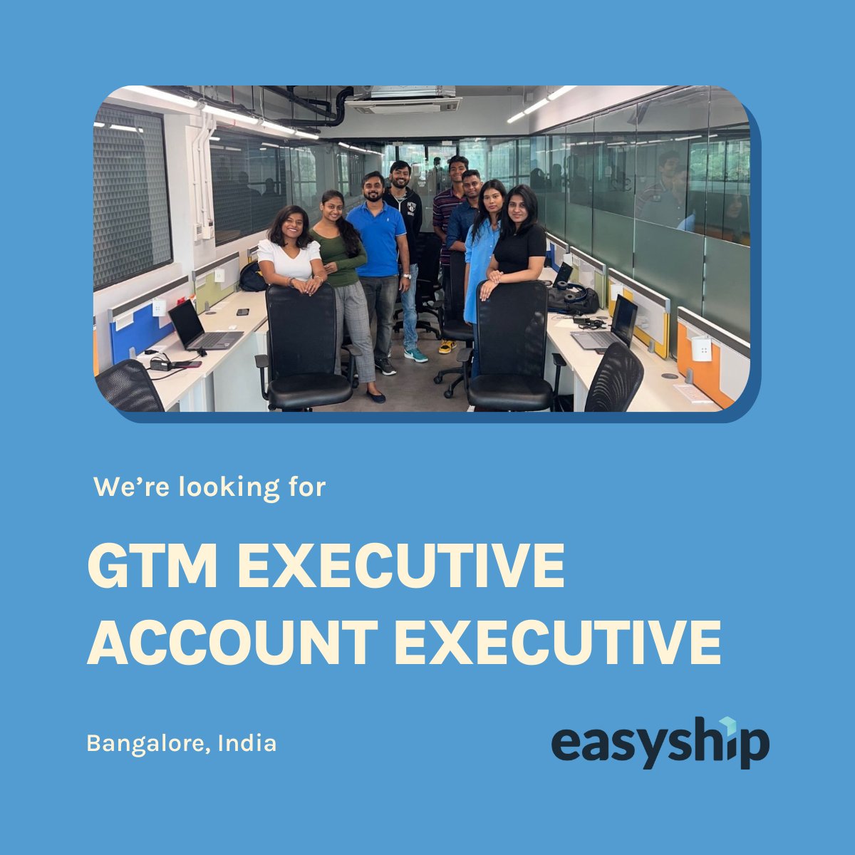 Join the #Easyship team in Bangalore!🚀
👉 GTM Executive: Drive new business opportunities and manage customer relationships: tinyurl.com/4wf8rdn2
👉 Account Executive: Identify new leads while providing high-level information on our shipping solutions: tinyurl.com/ycx9ekvk