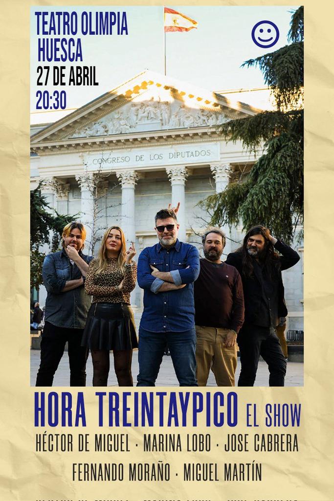 Nobles baturros, maños recios, venimos a honrarlos con Horatreintaypico el show. 27 de abril Huesca 28 de abril Zaragoza Con @HectordeComer ,@marinaLobL @miguelmartinpui,@josedelacabrera 🎟️Huesca teatroolimpia.escenaonline.com/par-public/res… 🎟️Zgz teatrodelasesquinas.com/hora-treintayp…