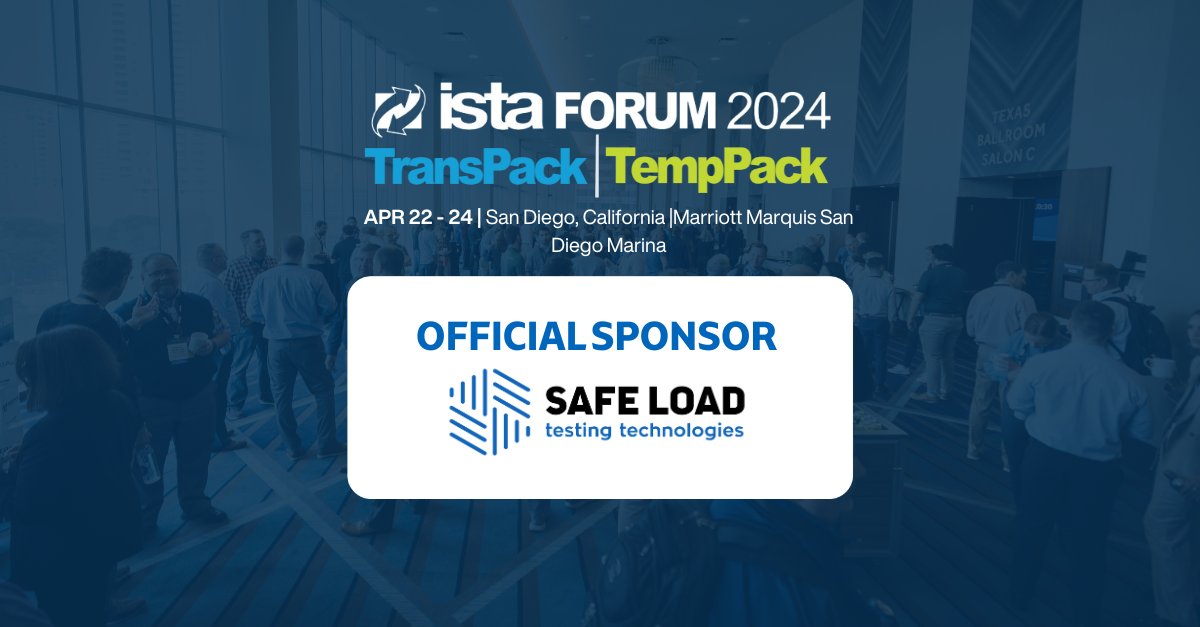 🌟 Proud Sponsors Alert! 🌟 Safe Load Testing Technologies is thrilled to sponsor the 2024 @ISTAconnect Forum, Apr 22-24 at the Marriott Marquis in San Diego. Join us for key insights on packaging innovation and sustainability! 📦✨ #ISTAForum2024 #PackagingInnovation #SafeLoadTT