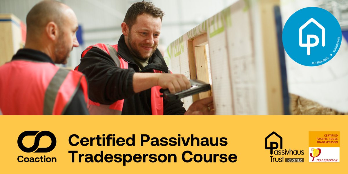 Calling all #construction professionals in #Carmarthenshire - Do not miss the chance to #upskill in #HighPerformance Buildings ow.ly/mpIO50Ri6UG

#Passivhaus #PassiveHouse #BetterBuildings #ClimateAction #FridayFreebie #FreeTicketFriday #FriYay