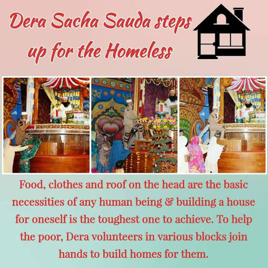 संत डॉ.@Gurmeetramrahim  सिंह जी इंसान की प्रेरणा से डेरा सच्चा सौदा के स्वयंसेवक बेघर लोगों के लिए निःशुल्क घर बनाते हैं
#FreeHomesForNeedy 
#HomelyShelter #DreamHome
#HomeForHomeless #Home #GiftOfHome #AashiyanaMuhim #HopeForHomeless
#DeraSachaSauda #RamRahim #BabaRamRahim