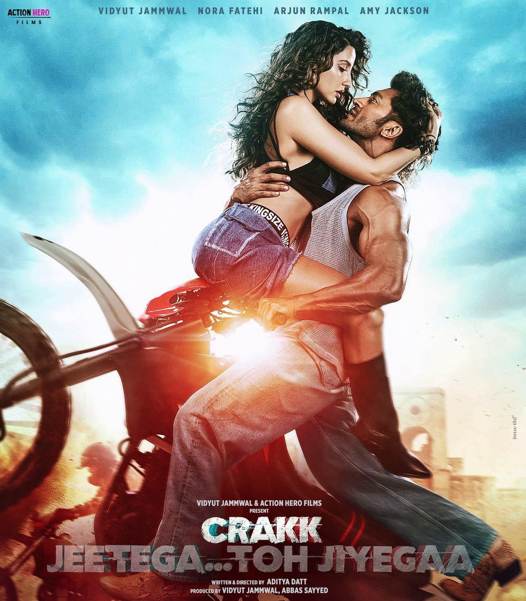 #Crakk (Hindi) Streaming from 26th April on #DisneyPlusHotstar

#VidyutJammwal #ArjunRampal #NoraFatehi #AmyJackson #RukminiMaitra #CrakkOnHotstar