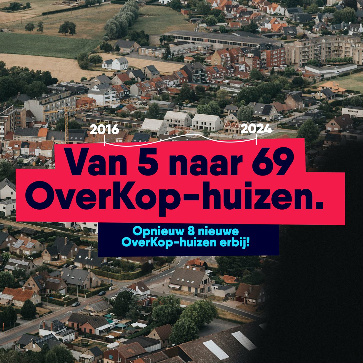 🥳 Het aantal OverKop-huizen blijft groeien. Ook in Roeselare, Tielt, Izegem, Eeklo, Zelzate, Tongeren, Bilzen en Grimbergen kan je binnenkort terecht bij Overkop. 🙃🏠 

Meer weten? 👉 bit.ly/3vXoCTc 🔗✨

#overkop #samenoverkop #kansrijkopgroeien #wijsamen
