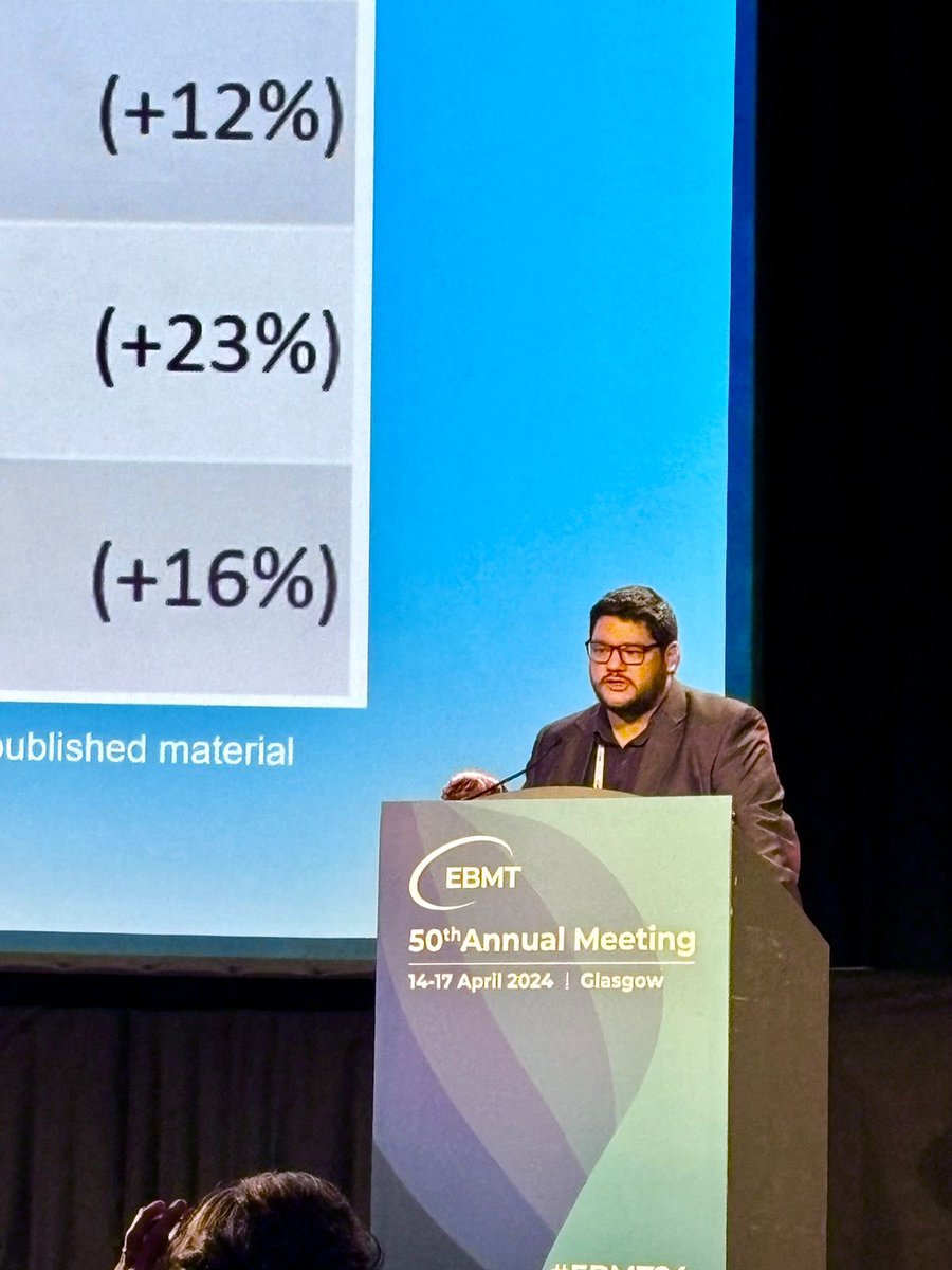 hematologiapy's tweet photo. El 17 de abril,en la ciudad de Glasgow-Escocia, en el marco del 50 th Congreso Europeo @TheEBMT , el Dr. Cristóbal Frutos @chano_py , Presidente de la @LABMT2 (Grupo Latinoamericano de Trasp. de M.O.) nos representó como disertante en tan importante evento científico!
#EBMT2024 https://t.co/PRIyOjlyMi