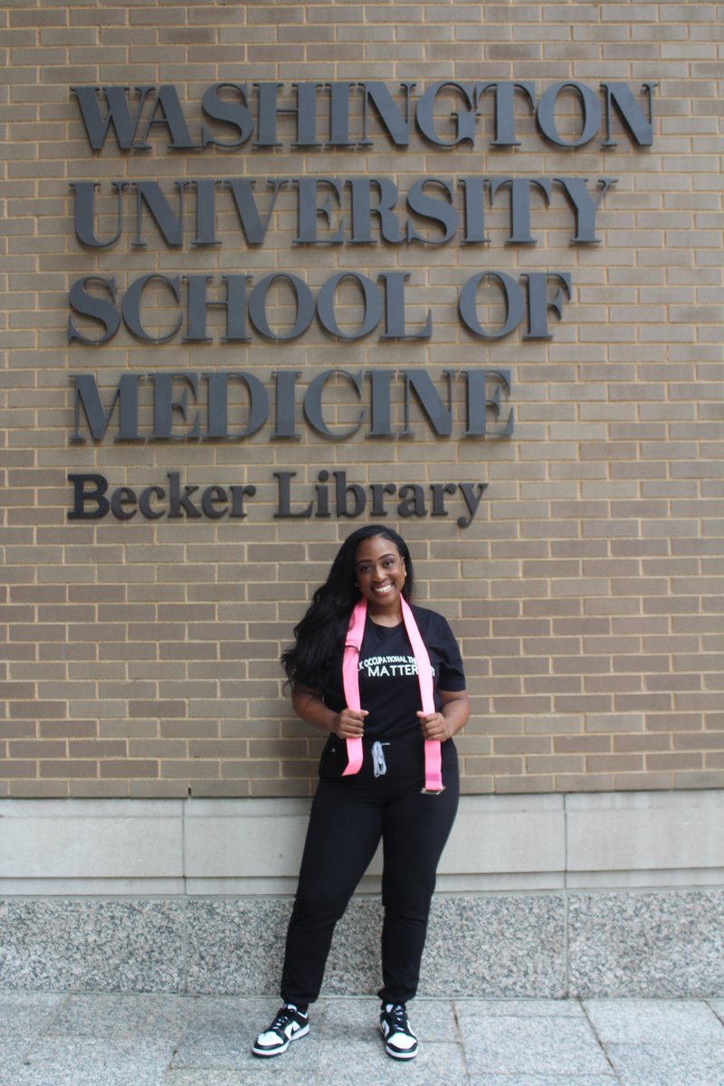 Congratulations to Sharaya Hill, OTD/S ’24, who was selected as a 2024-25 TIRR @memorialherman Neurological OT Fellow. “I have been so blessed during my time at WashU with mentorship and amazing opportunities for growth,” says Hill. Learn more: ow.ly/X5vi50RjlTm #WashUmed