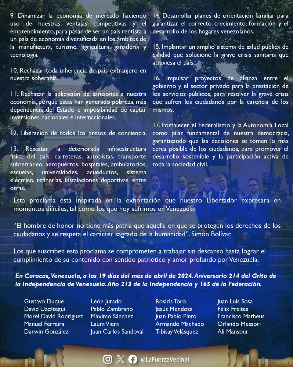 Fuerza Vecinal tweet media