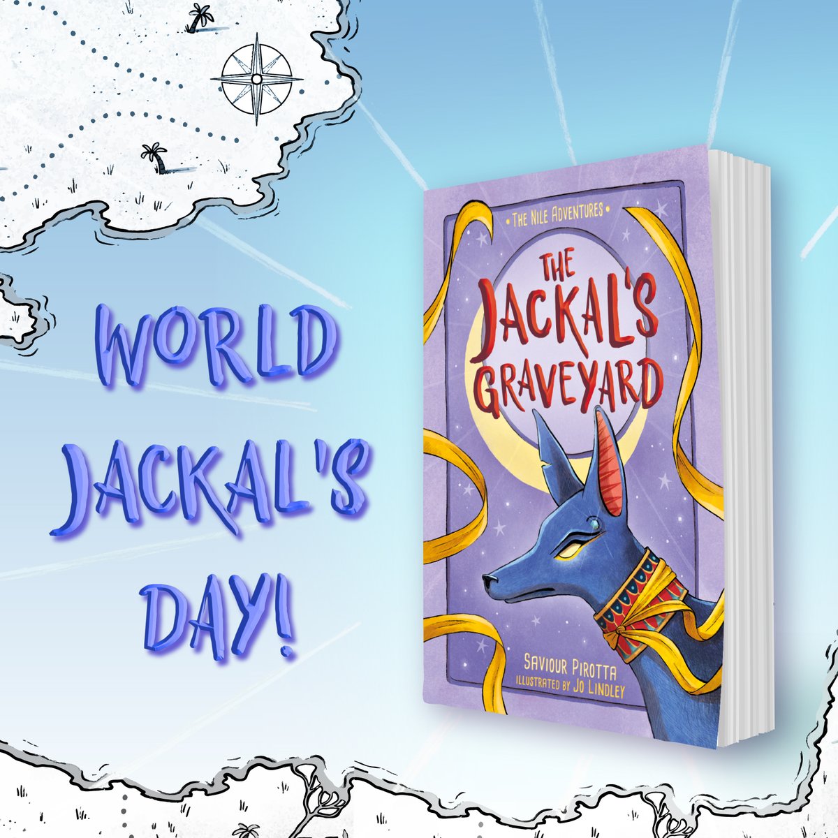 Did you know that the 19th of April is World Jackal's Day?! 🐺 It couldn't be a better time to share 'The Jackal's Graveyard' to mark the occasion!😊 #worldjackalsday #bookstagram #kidslit #illustration