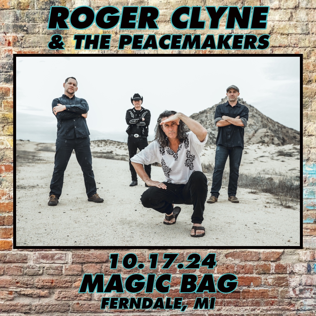 🖤NEW SHOW!!! - ON SALE TODAY🖤 Roger Clyne & The Peacemakers with Bri Bagwell Thur, Oct. 17 | Tix: $30 adv. | 7 pm | All Ages Amigo Pass is available for a separate $35 (does not include show admission) Ticket Link: tinyurl.com/4bpke67j @azpeacemakers @BriBagwell #TheMagicBag