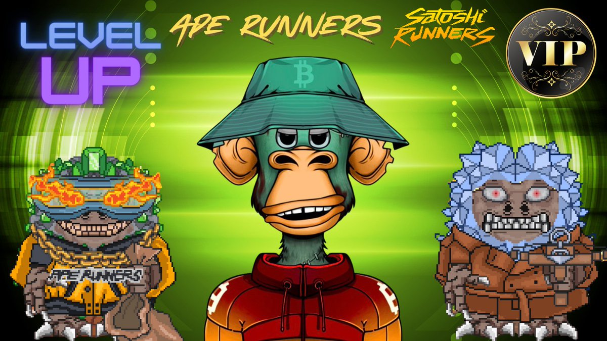 ApeRunnersBTC's tweet image. 🚨 Don't miss your chance to level up with ApeRunners VIP! 

Get ready for exclusive perks, amazing drops, and a vibrant community experience. Join us today and discover the world of ApeRunners!

 #Ordinals #VIPBenefits