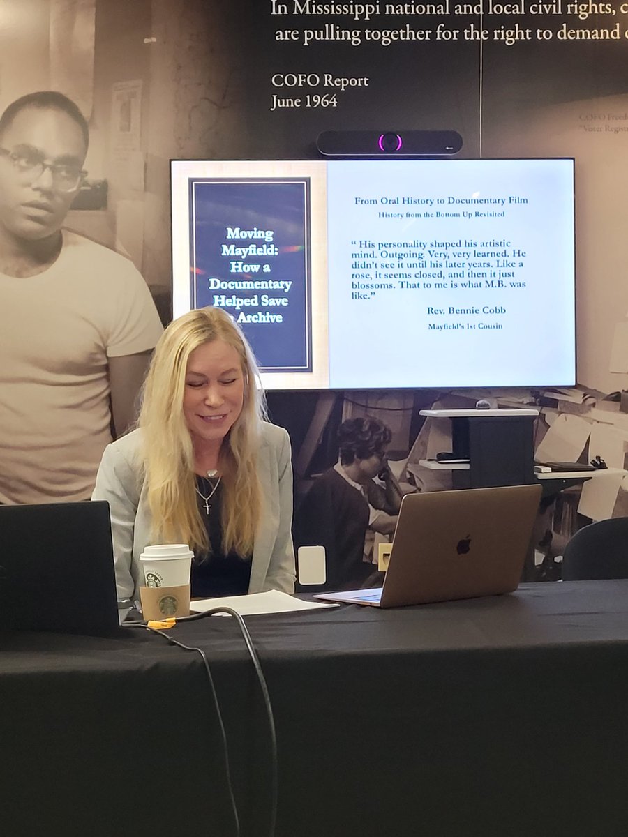 We're starting off day 2 with "Moving Mayfield: How a Documentary Helped Save an Archive," with <a href="/UMLibraries/">University of Mississippi Libraries</a> archivist Jeannie Speck-Thompson.