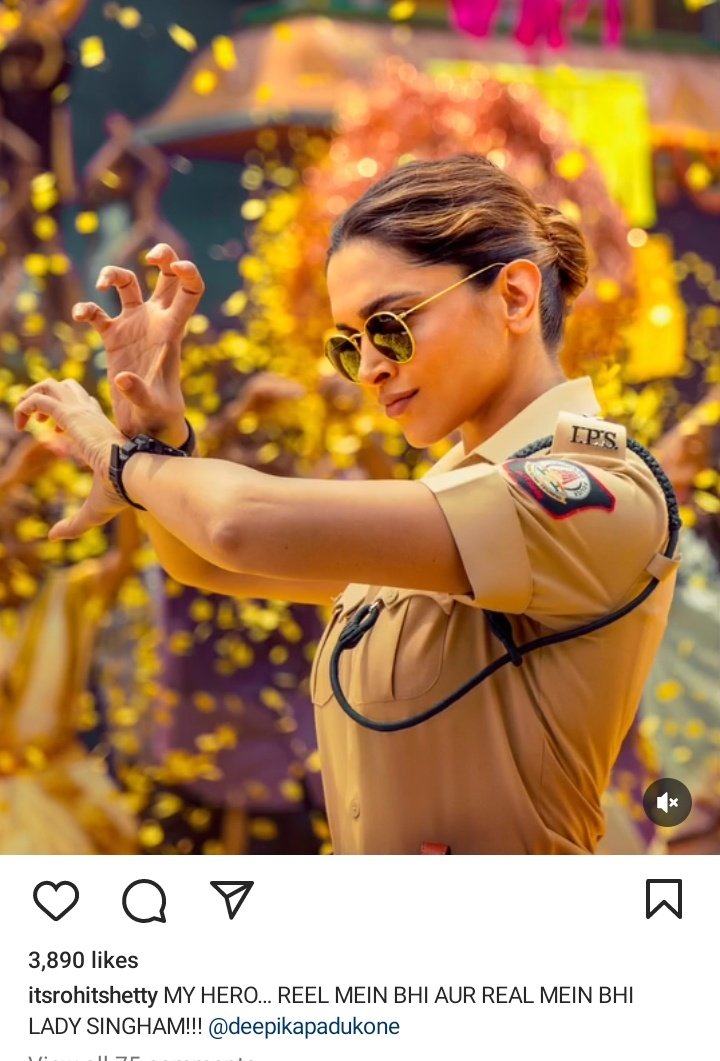 Nobody will say a word against King Rohit from now on,like no director have treated her like this ever 🥹❤️ Thank you Rohit ❤️❤️ #DeepikaPadukone #SinghamAgain #RohitShetty