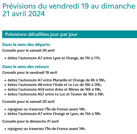 Les congés de printemps démarrent sur les routes des #AlpesMaritimes le 20 avril. 🚗🏍️PRUDENCE SUR LA ROUTE DE VOS VACANCES Ne partez pas sur le bas-côté de la route, prenez les vacances du bon côté ! Consultez les prévisions des départs et des retours