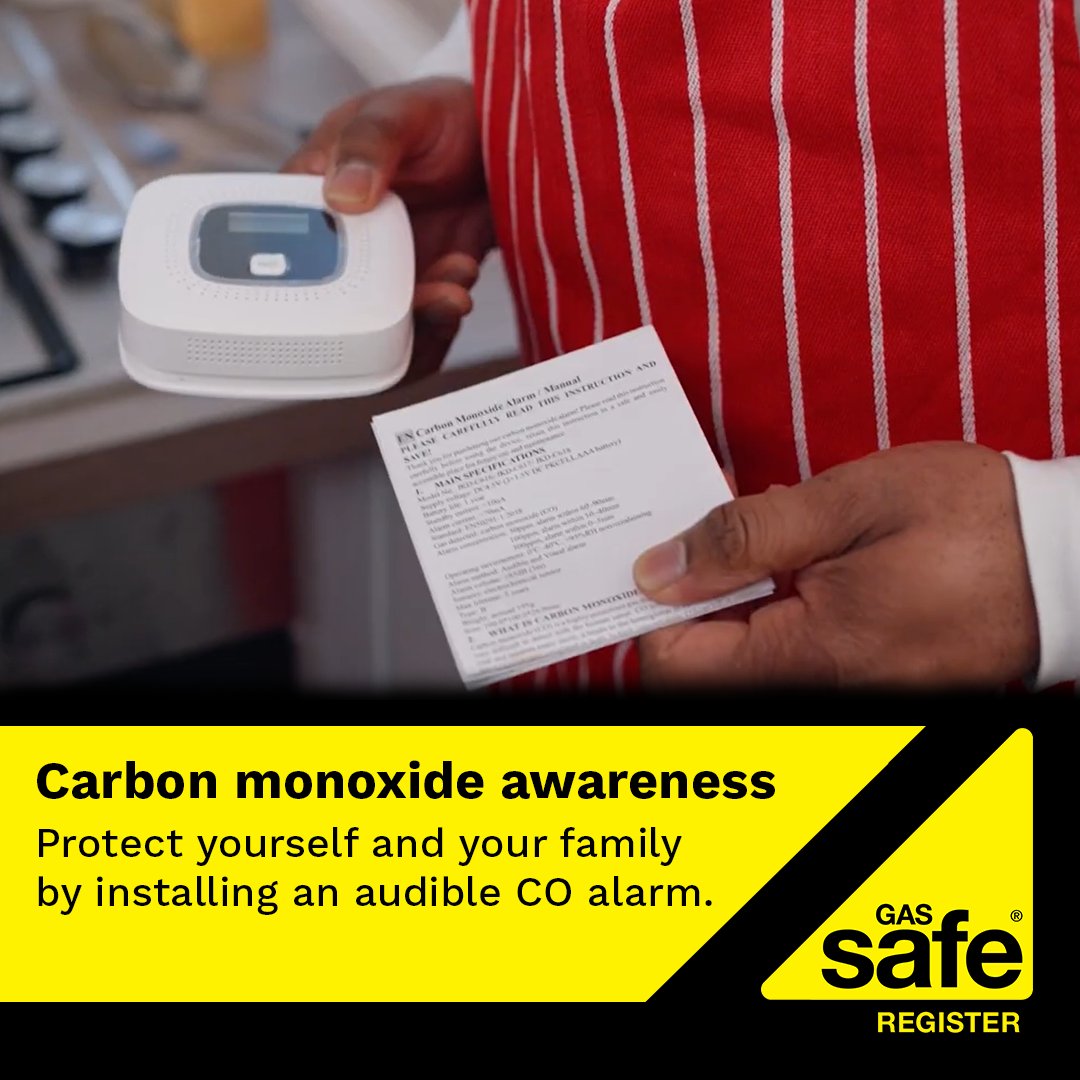 Carbon monoxide is a silent killer – protect yourself and your loved ones with an audible carbon monoxide alarm. It could save lives!  We’re reminding you to stay vigilant and prioritise safety at home. 

Visit GasSafeRegister.co.uk/spring to learn more. #SpringSafety #GasSafe