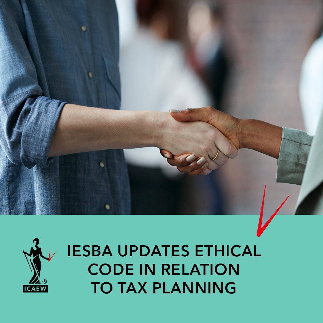 New ethical provisions for accountants providing tax planning services have been introduced by the International Ethics Standards Board. 

Find out more here: icaew.com/insights/tax-n…

#icaewDaily #tax
