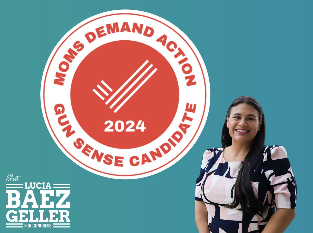 I am honored to receive the 2024 @MomsDemand Gun Sense Candidate Distinction! As a 15 year educator and School Board Member, the safety of our community is my number one priority. In Congress, I will fight to protect our communities from gun violence. #FL27