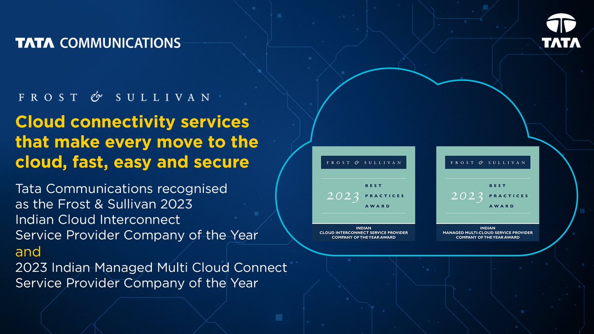 Learn how this has led to us winning the  2023 Indian Cloud Interconnect Service Provider and Managed Multi Cloud Connect Service Provider Company of the Year: okt.to/AwWmh0

#Cloud #CloudConnectivity #MultiCloud #Award #FrostSullivan