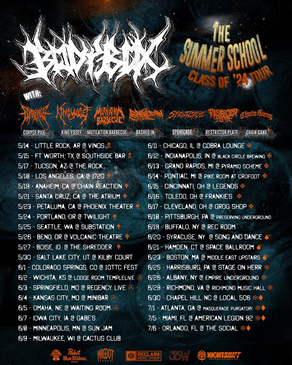 THE SUMMER SCHOOL TOUR CLASS OF 24’ !! TICKETS ON SALE NOW!!!