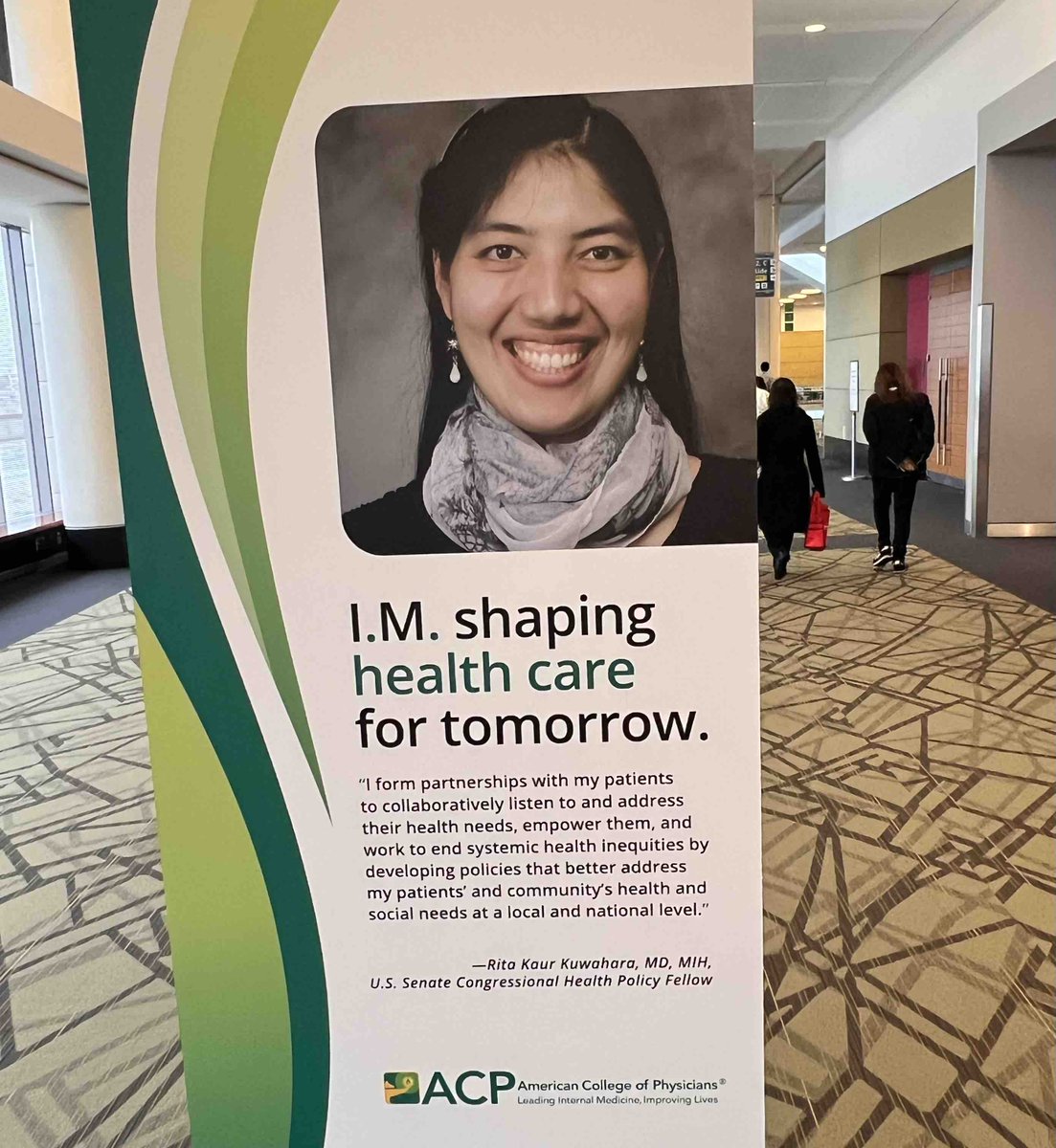 We spotted this wonderful DC ACP member in the halls of the convention center at #IMM24! #IMProud