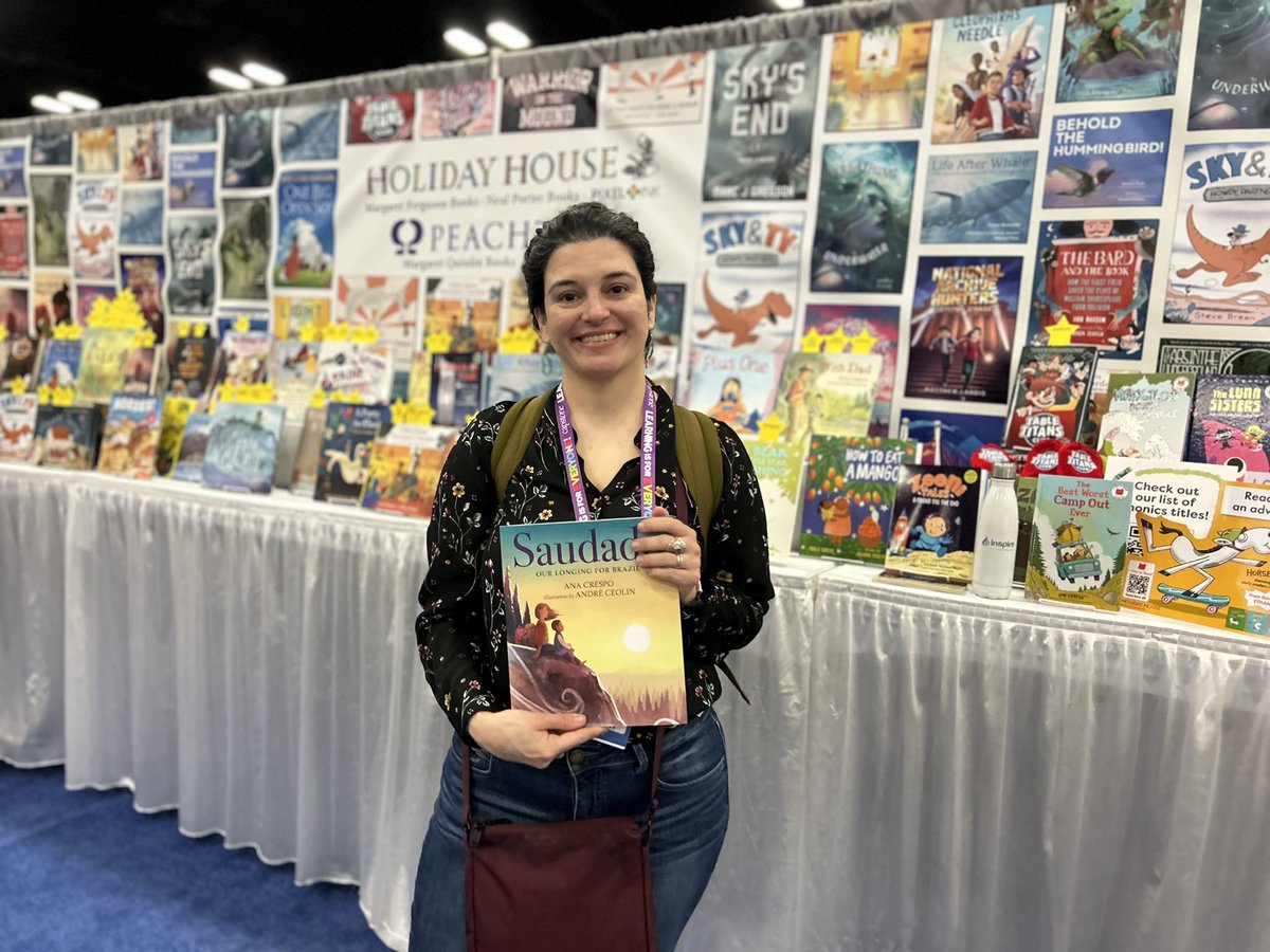 SAUDADE sighting! #txla24 @NealPorterBooks Written by @AnaCrespoBooks Illus. André Ceolin ❤️📚Coming in June! 📚❤️