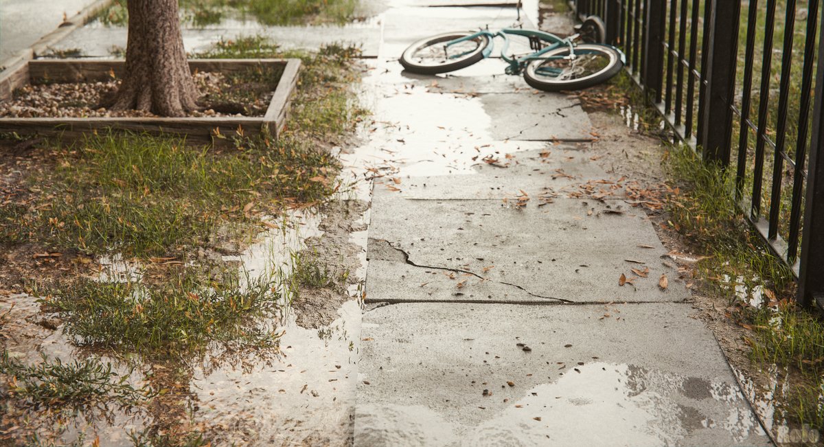 Ever seen a sidewalk with this much soul? 

Rofo (@rofo.wrld) nailed the after-rain ambience using True-Terrain 5. Every puddle reflection, every grass blade, and that lonely bike? 👌

That's the True-VFX touch. 

#truevfx