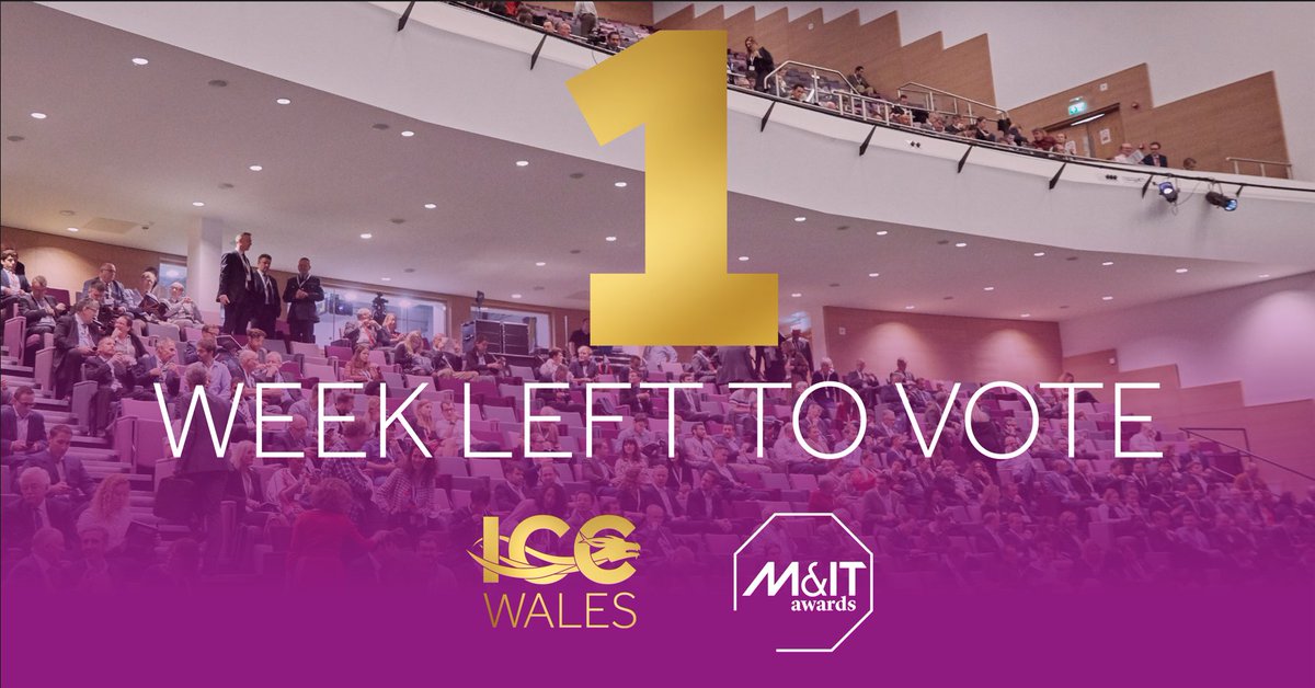 How time has flown (just like our Dragon). There’s only 1 week left to vote in the M&IT Awards! If you’ve experienced a golden event at ICC Wales please consider voting for us in the M&IT Best UK Conference Centre category here - mitawards.co.uk/vote #ICCWgold
