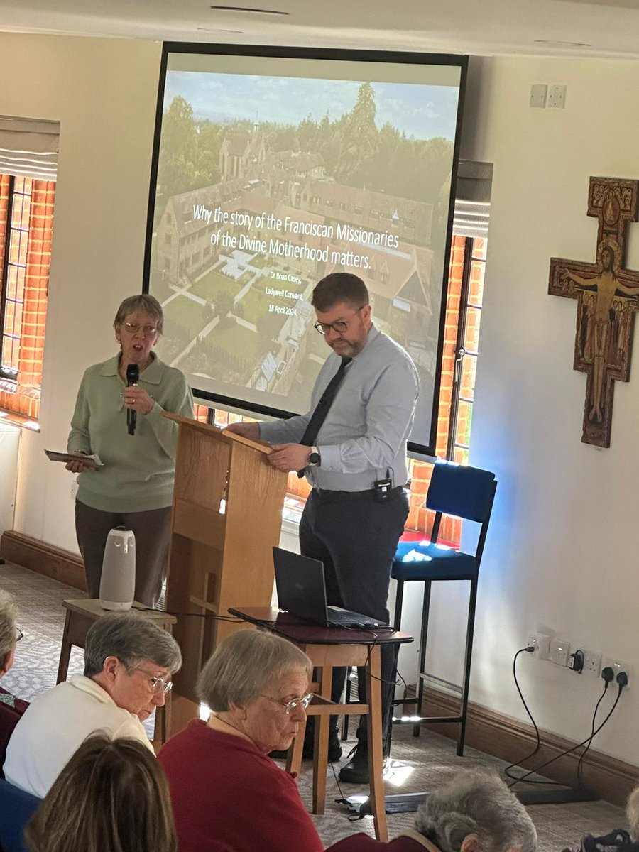 Thursday 18 April was my last visit to Ladywell as part of my @CCSDham work about the Franciscan Missionaries of the Divine Motherhood. here speaking with sisters and mission partners about why FMDM story matters. It has been very busy and fulfilling 4 years as I finish writing