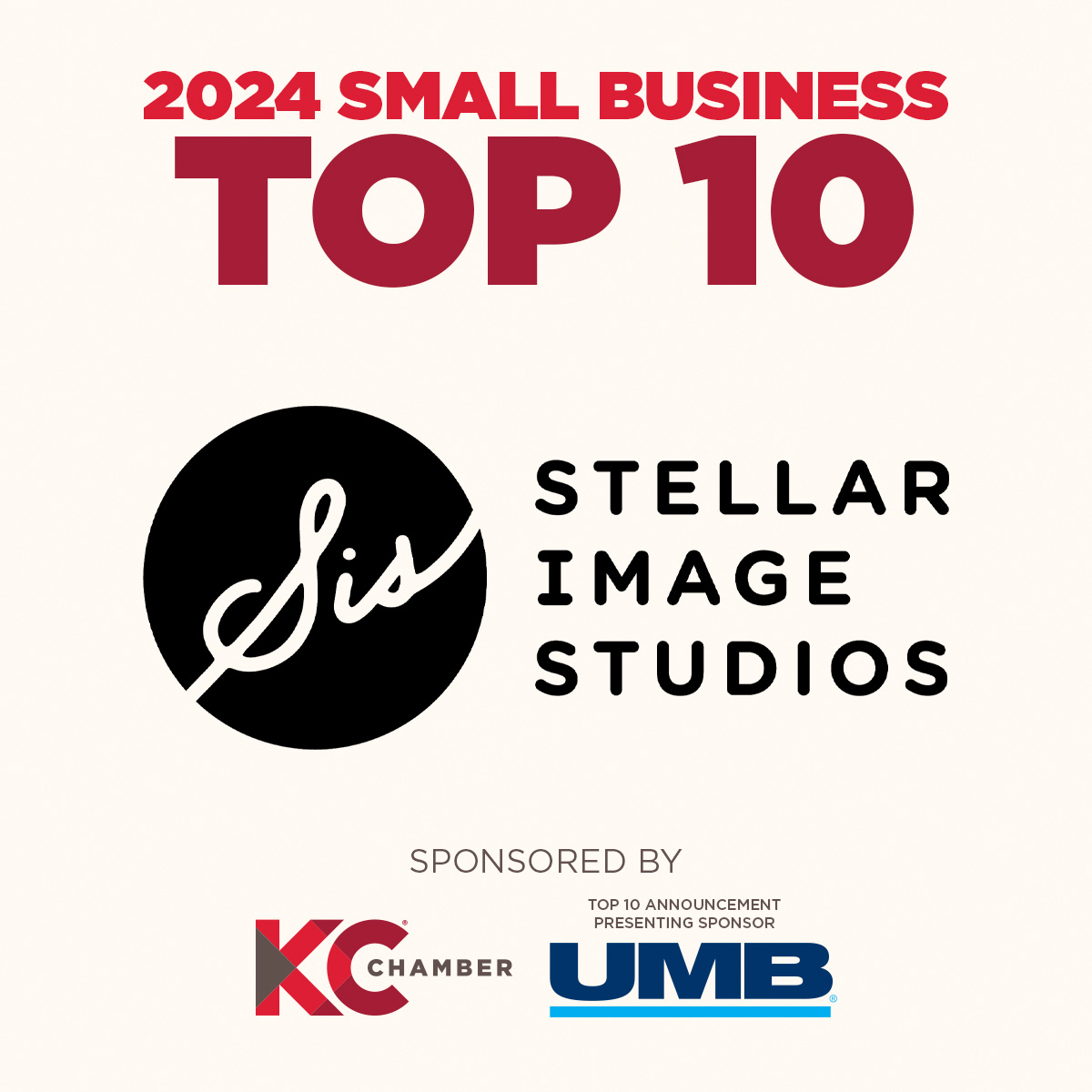 The name of our next Top 10 Small Business is fitting – any guesses? We are excited to announce @stellar_image is our next honoree! #CelebrateSmallBiz