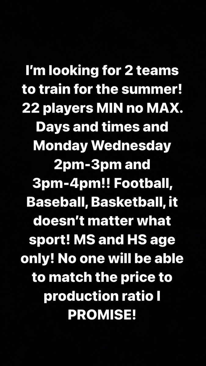 ATHLETES TAKE CHARGE!!! Get your TEAMMATES training!! We will focus on Speed and Agility!!