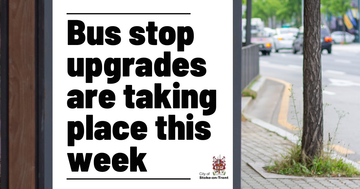 We’re upgrading bus stops in Feggs Hayes & Fenton this week. Improvements are being made to the stops on Chell Heath Road, City Road & Oxford Road to make it easier for people to get on and off the buses. It's all part of our Bus Service Improvement Plan for the city.